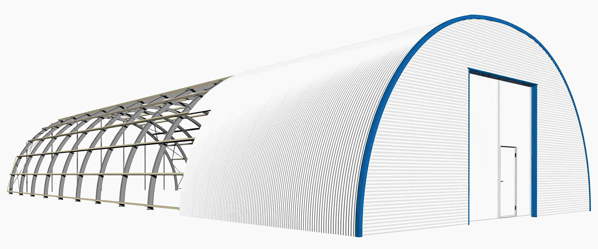 Romney-Lagerhalle-Aufriss